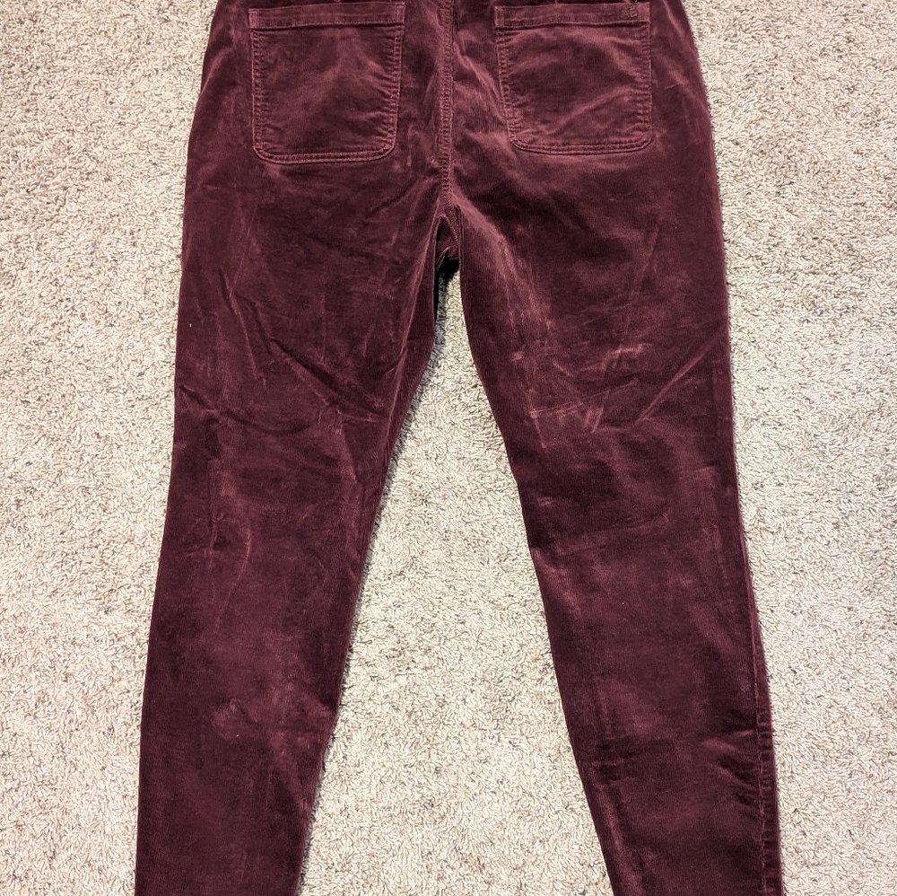 American Eagle SUPER STRETCH Hi-Rise Jeggings Skinny Corduroy Pants SZ 18 Long - Picture 10 of 13